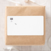 Zebra Stripe Räume Designer Versandlabel (Insitu)