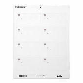 Zebra Stripe Räume Designer Versandlabel (Vorne)