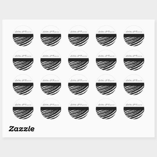 Zebra Stripe Stickers (Blatt)