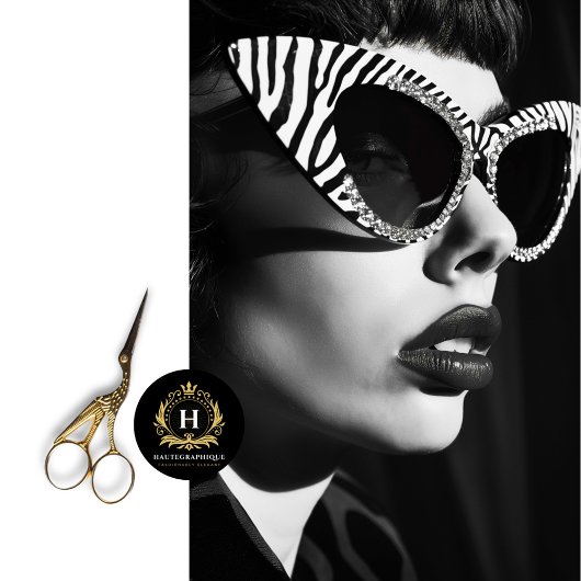 Zebra Stripe Vintag Glam Schwarz-weiß Decoupage Seidenpapier