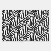 Zebra Stripe Weihnachtsgeschenk Wrap Geschenkpapier Set (Vorderseite 3)
