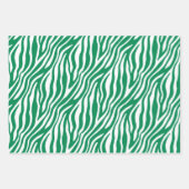 Zebra Stripe Weihnachtsgeschenk Wrap Geschenkpapier Set (Vorderseite 2)