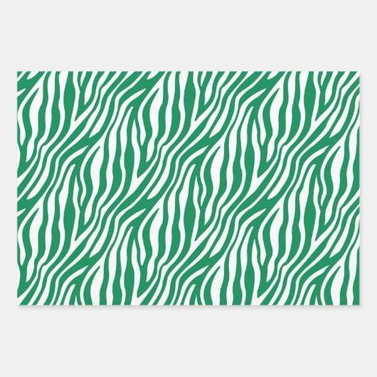 Zebra Stripe Weihnachtsgeschenk Wrap Geschenkpapier Set (Vorderseite 2)