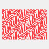 Zebra Stripe Weihnachtsgeschenk Wrap Geschenkpapier Set (Vorderseite)