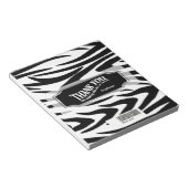 Zebra Striped Candy Bar Wrap Notizblock (angewinkelt)