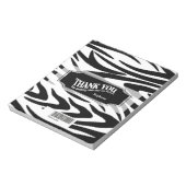 Zebra Striped Candy Bar Wrap Notizblock (Rotiert)