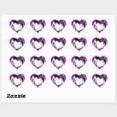 Zebra Striped Lila Personalisierte Foto Sticker (Blatt)