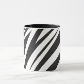 Zebra Striped Pattern Kaffee Tasse (Zentrum)
