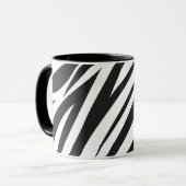 Zebra Striped Pattern Kaffee Tasse (Vorderseite Links)