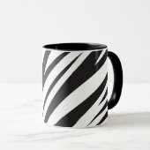 Zebra Striped Pattern Kaffee Tasse (VorderseiteRechts)