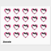 Zebra Striped Pink Personalisierte Foto Stickers (Blatt)