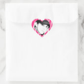 Zebra Striped Pink Personalisierte Foto Stickers (Tasche)