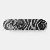 Zebra Striped Skateboard (Horizontal)