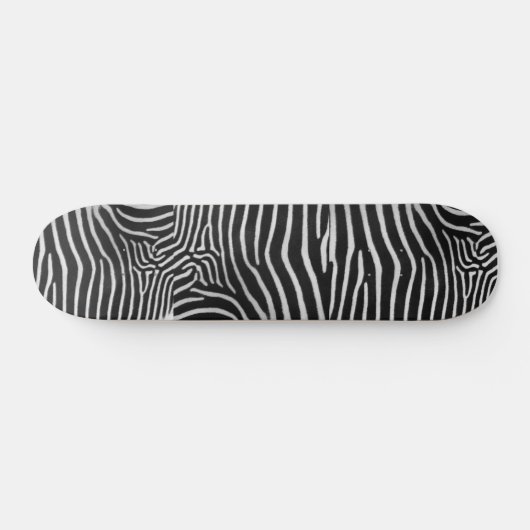 Zebra Striped Skateboard (Horizontal)