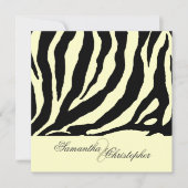 ZEBRA STRIPEN/DIY HINTERGRUND EINLADUNG (Vorderseite)