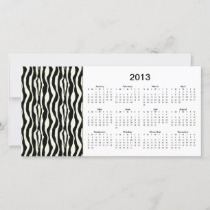 Zebra Stripes 2013 Kalender Fotokarte