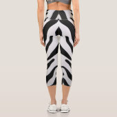 ZEBRA STRIPES ABSTRAKT CAPRI LEGGINGS (Rückseite)