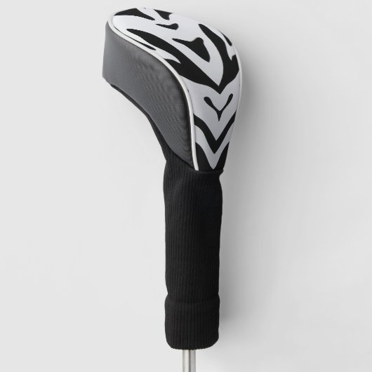 ZEBRA STRIPES ABSTRAKT GOLF HEADCOVER (angewinkelt)