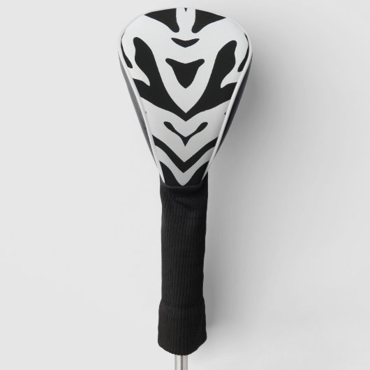 ZEBRA STRIPES ABSTRAKT GOLF HEADCOVER (Vorderseite)