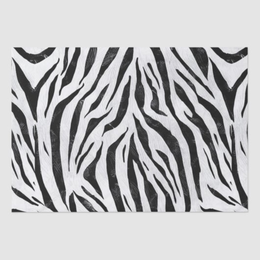 Zebra Stripes Animal Print Decoupage Seidenpapier (Vorderseite)