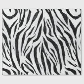 Zebra Stripes Animal Print Geschenkpapier (Flach)