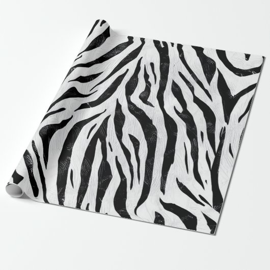 Zebra Stripes Animal Print Geschenkpapier (Ungerollt)