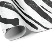 Zebra Stripes Animal Print Geschenkpapier (Rolleneckpunkt)