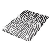 Zebra Stripes Animal Print Large Bath Mat Badematte (Schrägansicht)