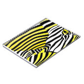 Zebra Stripes Animal Print Notizblock (Linke Seite)