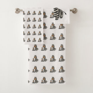 Zebra Stripes Badhandtuch Set