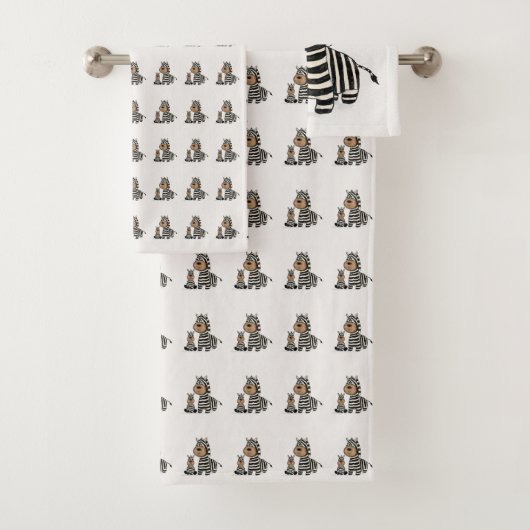 Zebra Stripes Badhandtuch Set (Insitu)