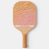 Zebra Stripes Bold Colors Pickleball Schläger (Vorderseite)