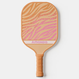 Zebra Stripes Bold Colors Pickleball Schläger