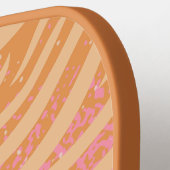 Zebra Stripes Bold Colors Pickleball Schläger (Linke Seite)