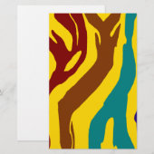 Zebra Stripes Briefpapier (Vorne/Hinten)