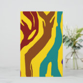 Zebra Stripes Briefpapier (Stehend Vorderseite)