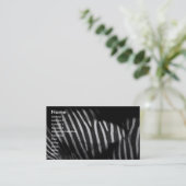 Zebra Stripes Business Card Visitenkarte (Stehend Vorderseite)