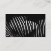 Zebra Stripes Business Card Visitenkarte (Rückseite)