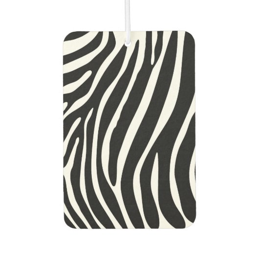 Zebra Stripes Car Air Freshener Autolufterfrischer (Vorderseite)