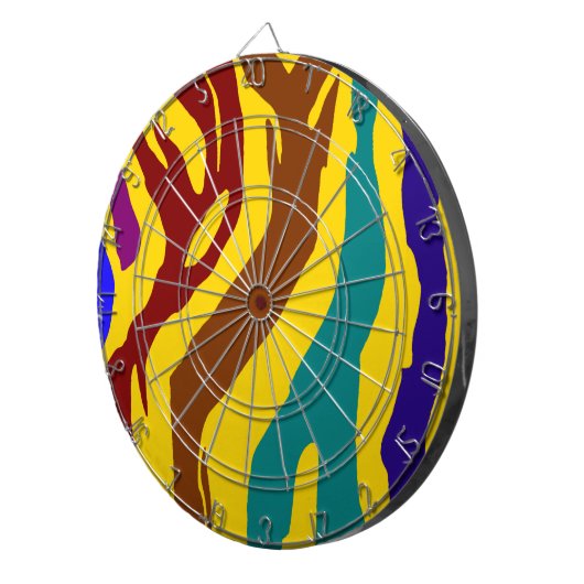 Zebra Stripes Dartscheibe (Vorderseite rechts)