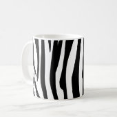 Zebra Stripes Dschungel-Schwarzweiss-Muster Kaffeetasse (Vorderseite Links)