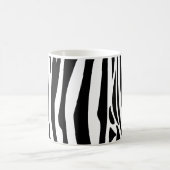 Zebra Stripes Dschungel-Schwarzweiss-Muster Kaffeetasse (Mittel)