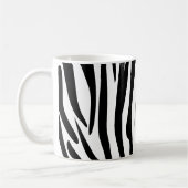Zebra Stripes Dschungel-Schwarzweiss-Muster Kaffeetasse (Links)