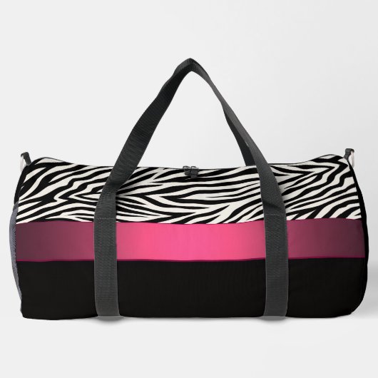 Zebra Stripes Duffle Bag (Rückseite)