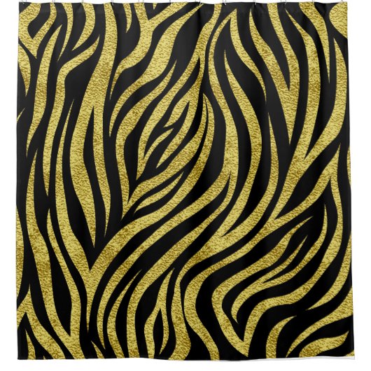 Zebra Stripes Duschvorhang (Vorderseite)