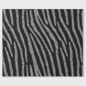 Zebra Stripes Eleganz Geschenkpapier (Flach)