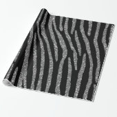 Zebra Stripes Eleganz Geschenkpapier (Ungerollt)