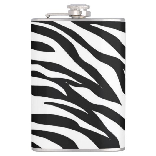 Zebra Stripes Flachmann (Vorderseite)