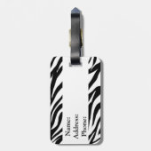 Zebra Stripes Gepäckanhänger (Rückseite vertikal)