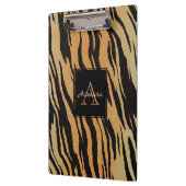 Zebra Stripes Gold Hintergrund Klemmbrett (Links)